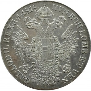 Austria, Francesco I Asburgo, tallero 1818 B, Kremnica