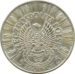 II RP, Jozef Pilsudski, 5 zloty 1934 rifleman, Warsaw, BEAUTIFUL