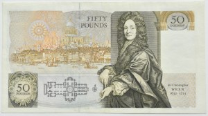 United Kingdom, Elizabeth II/Sir Ch. Wren, £50 (1991-1993), Kentfield signature