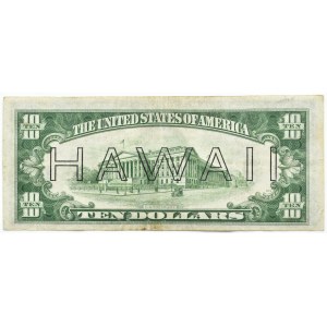 USA, Hawaje, 10 dolarów 1934, Hawaii, seria L/B, Julian & Morgenthau, RZADKIE