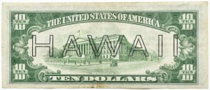 USA, Hawaii, $10 1934, Hawaii, L/B series, Julian & Morgenthau, RARE