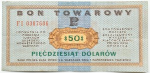 People's Republic of Poland, PeWeX, $50 1969, FI series