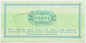 PRL, PeWeX, 20 cents 1969, En series, UNC