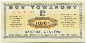 PRL, PeWeX, 10 cents 1969, Eb series