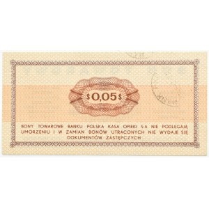 PRL, PeWeX, 5 centów 1969, seria GA