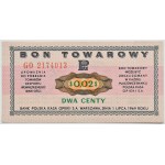 Polska, PeWeX, 2 centy 1969, seria GO