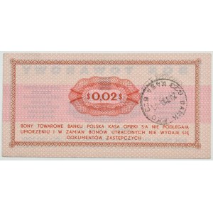 PRL, PeWeX, 2 centy 1969, seria GO