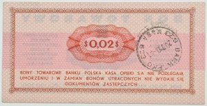 People's Republic of Poland, PeWeX, 2 cents 1969, GO series