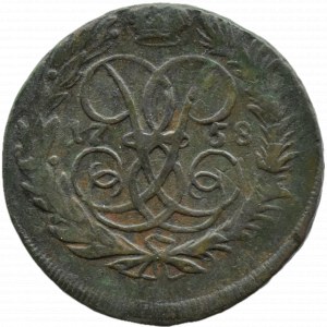 Russia, Elizabeth, 2 kopecks 1758, Krasnyi Dvor, Moscow