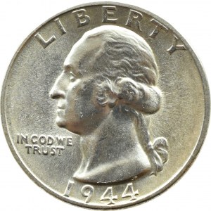 USA, Liberty, 25 cents 1944, Philadelphia, UNC