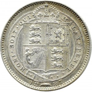Spojené království, Victoria, Shilling 1887, London