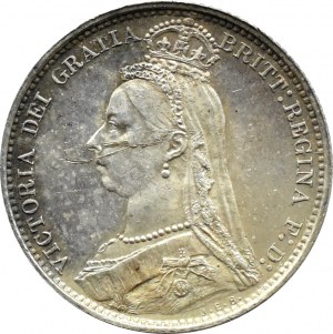 Great Britain, Victoria, 6 pence 1887, London
