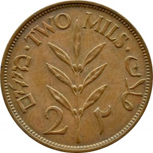 Palestine, 2 mils 1945, London