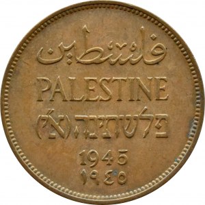 Palestine, 2 mils 1945, London