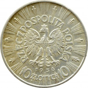 II RP, Jozef Pilsudski 10 zloty 1936, Warsaw