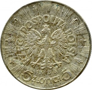 II RP, Jozef Pilsudski, 5 zloty 1936, Warsaw