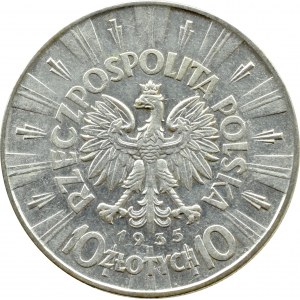 II RP, Józef Piłsudski, 10 złotych 1935, Warszawa
