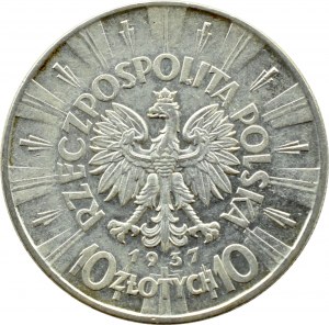 II RP, Jozef Pilsudski, 10 zloty 1937, Warsaw