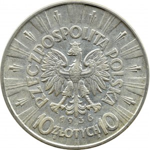 II RP, Józef Piłsudski 10 złotych 1936, Warszawa