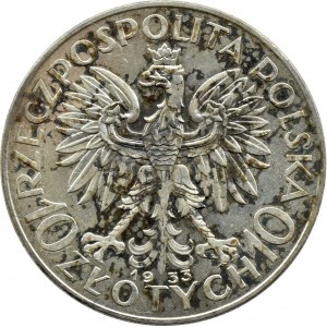 II RP, Głowa Kobiety, 10 złotych 1933, Warszawa