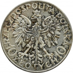 II RP, Głowa Kobiety, 10 złotych 1933, Warszawa