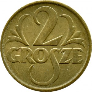 II RP, 2 pennies 1923, Warsaw, RARE variant