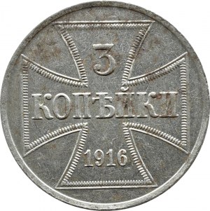 Kingdom of Poland, OST, 3 kopecks 1916 A, Berlin