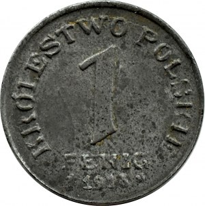 Kingdom of Poland, 1 fenig 1918 FF, Stuttgart