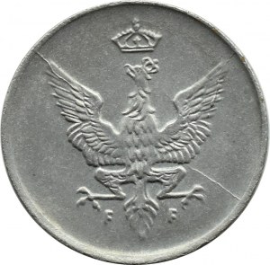 Kingdom of Poland, 1 fenig 1918 FF, Stuttgart