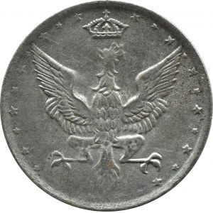 Królestwo Polskie, 10 fenigów 1918 FF, Stuttgart, Z DUCHEM