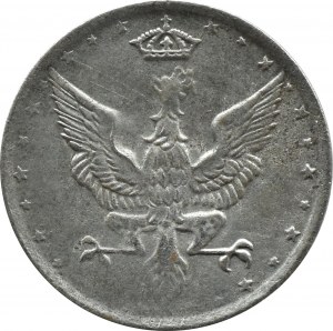 Kingdom of Poland, 10 fenig 1918 FF, Stuttgart, WITH 