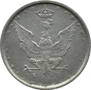 Kingdom of Poland, 10 fenig 1917, Stuttgart, NAPLES LOWER BORDER