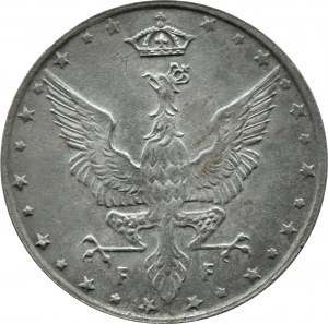 Kingdom of Poland, 10 fenig 1917, Stuttgart, NAPLES LOWER BORDER