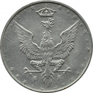 Kingdom of Poland, 10 fenig 1917, Stuttgart, NAPLES LOWER BORDER
