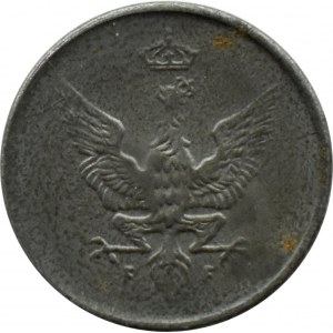 Królestwo Polskie, 1 fenig 1918 FF, Stuttgart