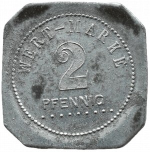Pomerania, Prisoner of War Camp Tuchel (Tuchola), 2 fenigs, zinc