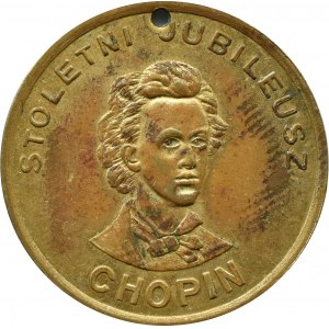 Polska/USA, F. Chopin, medal Stoletni Jubileusz, Nowy Jork 9 maja 1909