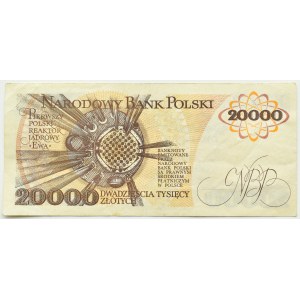 PRL, M. Skłodowska-Curie, 20 000 złotych 1989, seria C