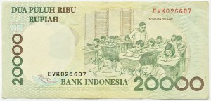 Indonesia, 20000 rupiah 1998, EVK series