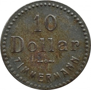 Kiautschou Province, Zimmerman, $10 discount brand, RARE