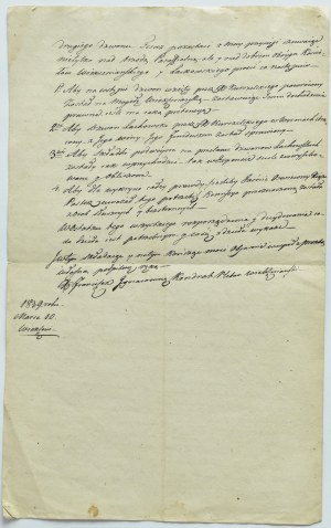 Russian partition/Lithuania, March 13, 1839, of the bishop of Samogitia, Jan Stefan Giedroyc, WHEREAS