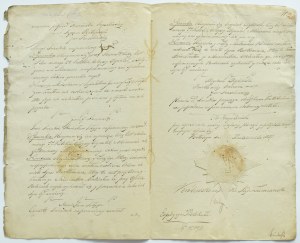 Prussian partition, Royal-Prussian Land Court, minutes of 1827, dry seal, Krotoszyn