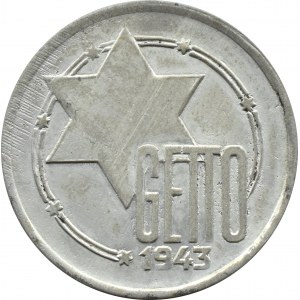 Getto Łódź, 10 marek 1943, magnez, odm. 2/2
