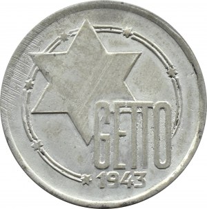 Ghetto Lodz, 10 marks 1943, magnesium, variety 2/2
