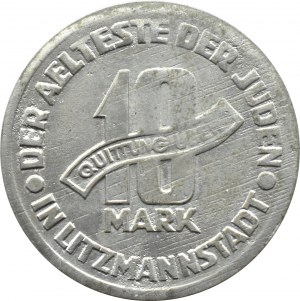 Ghetto Lodz, 10 marks 1943, magnesium, variety 2/2