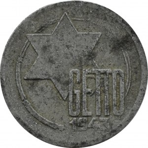 Getto Łódź, 5 marek 1943, magnez, odm. 2/2
