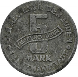Ghetto Lodz, 5 marks 1943, magnesium, var. 2/2