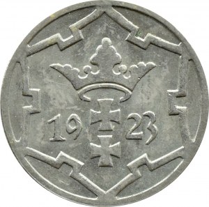 Free City of Danzig, 5 fenig 1923, Berlin, BEAUTIFUL