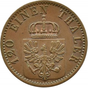 Niemcy, Prusy, Wilhelm I, 3 pfennige 1872 A, Berlin, UNC