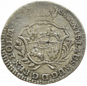 Stanislaw A. Poniatowski, 2 silver pennies (half gold) 1767 F.S., Warsaw